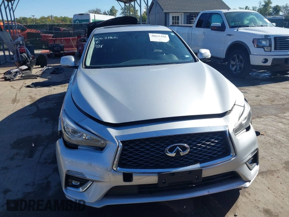 2020 Infiniti Q50 Luxe with VIN JN1EV7AR6LM256477, listed as a IAAI auction lot 40631166 with 89,908 mi miles and . Bid and sale history available at DreamBid. Image 12.
