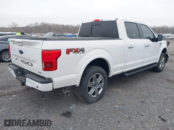 2018 Ford F-150 XL with VIN 1FTFW1EG6JFC17281, listed as a IAAI auction lot 41796817 with 106,105 mi miles. Bid and sale history available at carsss.com. Image 4.