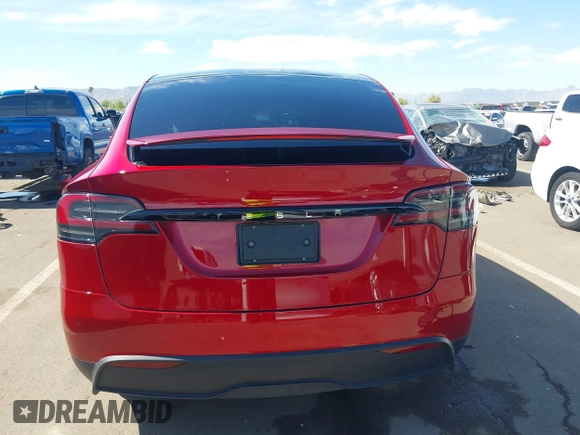 2023 Tesla Model X with VIN 7SAXCBE52PF416278, listed as a IAAI auction lot 42066747 with Not Provided miles and . Bid and sale history available at DreamBid. Image 17.