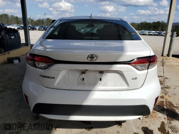 2021 Toyota Corolla LE with VIN 5YFEPMAE1MP181172, listed as a Copart auction lot 48873335 with 98,284 mi miles and Clean Title. Bid and sale history available at carsss.com. Image 6.