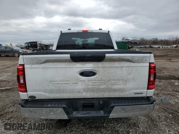 2023 Ford F-150 XL with VIN 1FTEX1CP1PKE97073, listed as a Copart auction lot 47849235 with 73,577 mi miles and Salvage title. Bid and sale history available at DreamBid. Image 6.