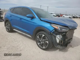 2019 Hyundai Tucson Sport with VIN KM8J33AL5KU981469, listed as a Copart auction lot 45370525 with 163,979 mi miles and Salvage Title. Bid and sale history available at carsss.com. Image 4.