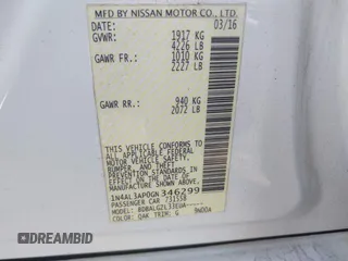 2016 Nissan Altima S with VIN 1N4AL3AP0GN346299, listed as a IAAI auction lot 41175192 with 139,856 mi miles and . Bid and sale history available at carsss.com. Image 9.