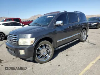 2005 Infiniti QX56 with VIN 5N3AA08C55N807630, listed as a Copart auction lot 73552184 with 165,059 mi miles and Salvage Title. Bid and sale history available at carsss.com. Image 1.