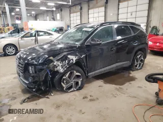2022 Hyundai Tucson SEL Convenience with VIN KM8JFCA11NU026436, listed as a Copart auction lot 44346485 with 55,523 mi miles and Salvage Title. Bid and sale history available at carsss.com. Image 1.