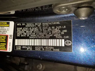 2023 Lexus ES with VIN 58ADA1C1XPU031207, listed as a Copart auction lot 45008645 with 50,132 mi miles and Salvage Title. Bid and sale history available at carsss.com. Image 14.