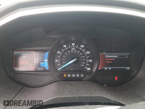 2020 Ford Edge SEL with VIN 2FMPK4J90LBB26693, listed as a Copart auction lot 51608725 with 69,324 mi miles and Salvage Title. Bid and sale history available at carsss.com. Image 9.