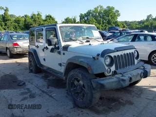 2016 Jeep Wrangler Unlimited Sport with VIN 1C4BJWDG5GL257423, listed as a IAAI auction lot 42530026 with 157,072 mi miles and . Bid and sale history available at DreamBid. Image 1.
