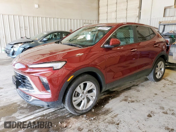 2025 Buick Encore GX Preferred with VIN KL4AMBSP6SB076449, listed as a Copart auction lot 58593205 with 7,114 mi miles and Salvage title. Bid and sale history available at DreamBid. Image 1.
