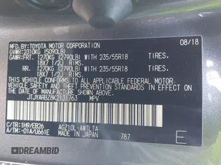 2019 Lexus NX 300 z VIN JTJYARBZ8K2131763, wystawiony jako IAAI lot #41584831 z przebiegiem 110 614 mil mil oraz . Historia ofert i sprzedaży dostępna na DreamBid. Obrazek 9.