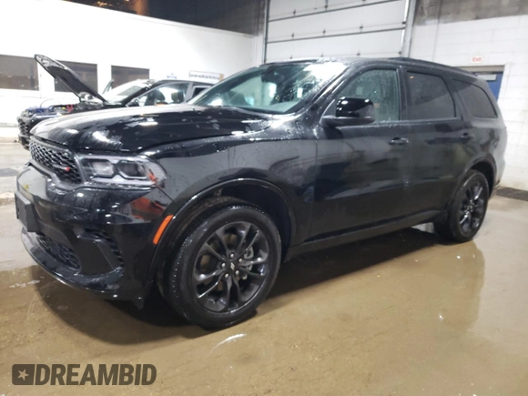 2025 Dodge Durango GT z VIN 1C4RDJDG3SC516282, wystawiony jako Copart lot #60651805 z przebiegiem 3 351 mil mil oraz Szkoda całkowita • Salvage title. Historia ofert i sprzedaży dostępna na DreamBid. Obrazek 1.