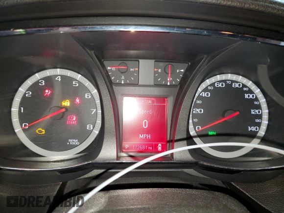 2013 GMC Terrain SLE with VIN 2GKALSEK4D6125067, listed as a Copart auction lot 50771465 with 172,681 mi miles and Salvage Title. Bid and sale history available at carsss.com. Image 9.