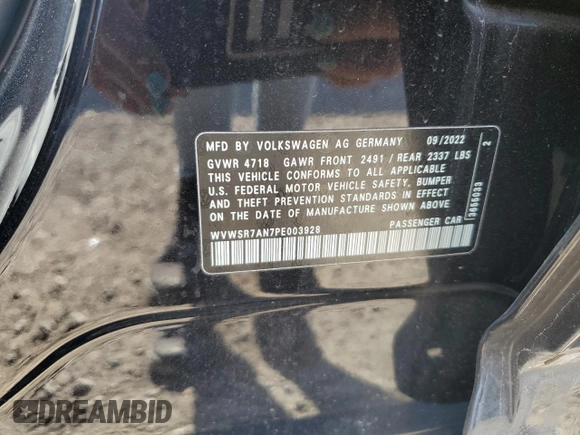 2023 Volkswagen Arteon SEL R-Line z VIN WVWSR7AN7PE003928, wystawiony jako Copart lot #52088295 z przebiegiem 26 682 mil mil oraz Szkoda całkowita • Salvage title. Historia ofert i sprzedaży dostępna na DreamBid. Obrazek 13.