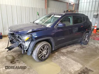 2018 Jeep Compass Latitude with VIN 3C4NJDBB9JT167924, listed as a Copart auction lot 47587475 with 90,146 mi miles and Salvage Title. Bid and sale history available at DreamBid. Image 1.