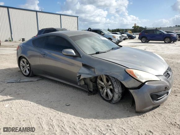 2011 Hyundai Genesis Coupe with VIN KMHHT6KD0BU056069, listed as a Copart auction lot 80568634 with 98,284 mi miles and Salvage Title. Bid and sale history available at carsss.com. Image 4.