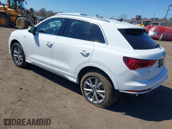 2021 Audi Q3 S line Premium with VIN WA1DECF32M1054786, listed as a IAAI auction lot 42065278 with 47,615 mi miles and . Bid and sale history available at DreamBid. Image 3.