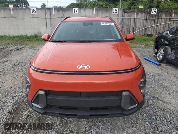 2024 Hyundai Kona SEL with VIN KM8HC3AB1RU058003, listed as a Copart auction lot 68331494 with 4,380 mi miles and Non Repairable. Bid and sale history available at DreamBid. Image 5.
