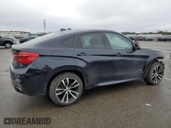 2018 BMW X6 xDrive50i with VIN 5UXKU6C51J0Z66610, listed as a Copart auction lot 39656954 with 48,217 mi miles and Non Repairable. Bid and sale history available at carsss.com. Image 3.