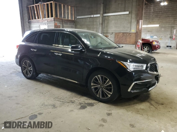 2017 Acura MDX Technology with VIN 5FRYD4H52HB016419, listed as a Copart auction lot 59323645 with 106,206 mi miles and Salvage title. Bid and sale history available at DreamBid. Image 4.