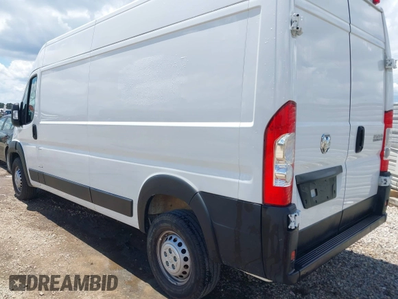 2024 Ram ProMaster Cargo Tradesman with VIN 3C6LRVDG0RE132209, listed as a IAAI auction lot 42216086 with 21,442 mi miles and . Bid and sale history available at DreamBid. Image 3.