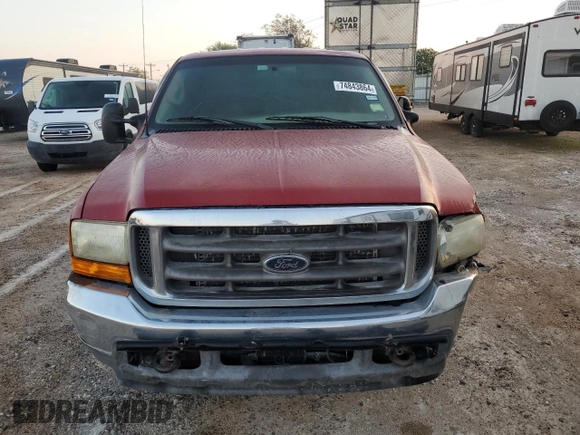 2001 Ford F-350 XL with VIN 1FTSW30F71EC56279, listed as a Copart auction lot 74843864 with 431,581 mi miles and Salvage Title. Bid and sale history available at DreamBid. Image 5.
