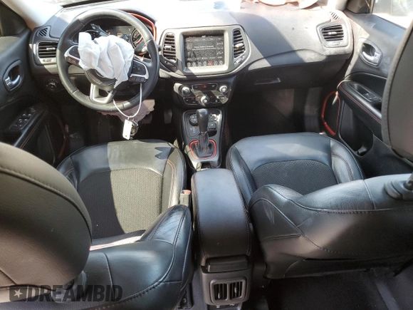 2018 Jeep Compass Trailhawk with VIN 3C4NJDDB6JT231480, listed as a Copart auction lot 56474865 with 61,051 mi miles and Salvage title. Bid and sale history available at DreamBid. Image 8.