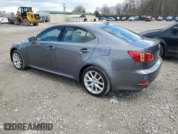 2012 Lexus IS 250 with VIN JTHCF5C21C5059392, listed as a Copart auction lot 49623775 with 62,501 mi miles and Salvage Title. Bid and sale history available at DreamBid. Image 2.