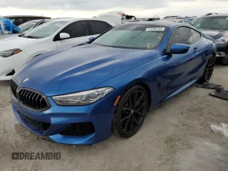 2019 BMW 8 Series M850i xDrive with VIN WBABC4C55KBU96089, listed as a Copart auction lot 77600764 with 25,133 mi miles and Non Repairable. Bid and sale history available at carsss.com. Image 1.