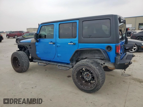 2015 Jeep Wrangler Unlimited Sport with VIN 1C4BJWDG1FL726599, listed as a Copart auction lot 57483935 with 112,067 mi miles and Clean title. Bid and sale history available at DreamBid. Image 2.