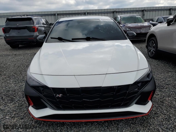 2023 Hyundai Elantra N with VIN KMHLW4AK8PU018604, listed as a Copart auction lot 85628694 with 14,246 mi miles and Salvage Title. Bid and sale history available at carsss.com. Image 5.
