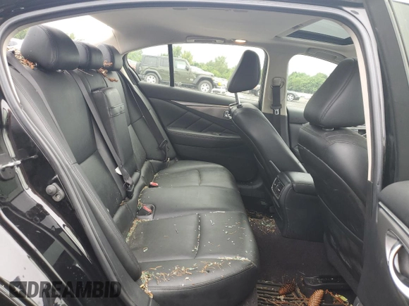 2017 Infiniti Q50 2.0t Sport with VIN JN1CV7ARXHM681506, listed as a Copart auction lot 66861994 with 97,493 mi miles and Salvage Title. Bid and sale history available at carsss.com. Image 10.