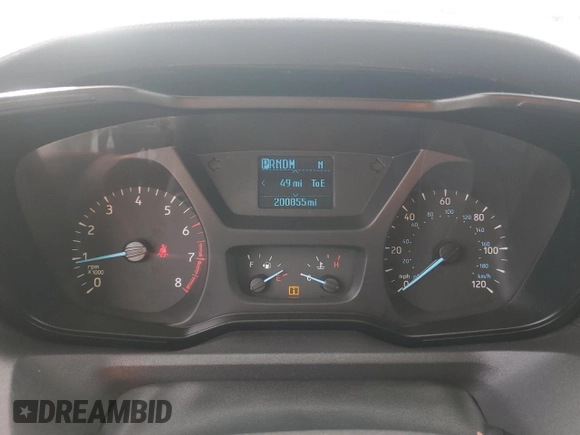 2015 Ford Transit with VIN 1FTNR2CG7FKB07771, listed as a Copart auction lot 44991525 with 200,855 mi miles and Clean Title. Bid and sale history available at DreamBid. Image 9.