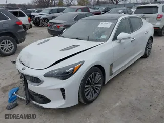 2019 Kia Stinger Premium with VIN KNAE25LAXK6054730, listed as a IAAI auction lot 41392041 with 62,457 mi miles. Bid and sale history available at carsss.com. Image 2.