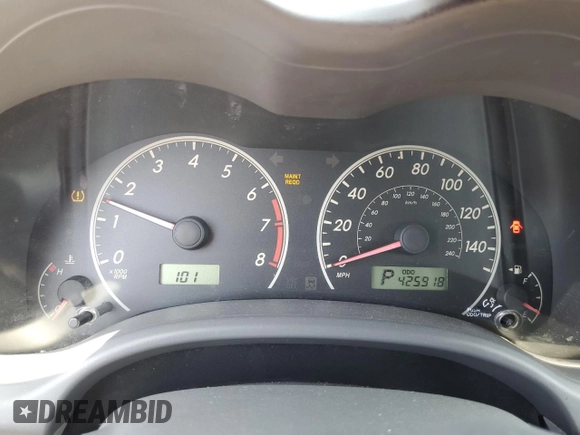 2010 Toyota Corolla with VIN JTDBU4EE8A9098491, listed as a Copart auction lot 60307635 with 425,918 mi miles and Salvage title. Bid and sale history available at DreamBid. Image 9.