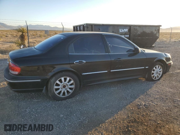 2002 Hyundai Sonata GLS with VIN KMHWF35H42A604233, listed as a Copart auction lot 65278644 with 145,700 mi miles and Salvage Title. Bid and sale history available at carsss.com. Image 3.