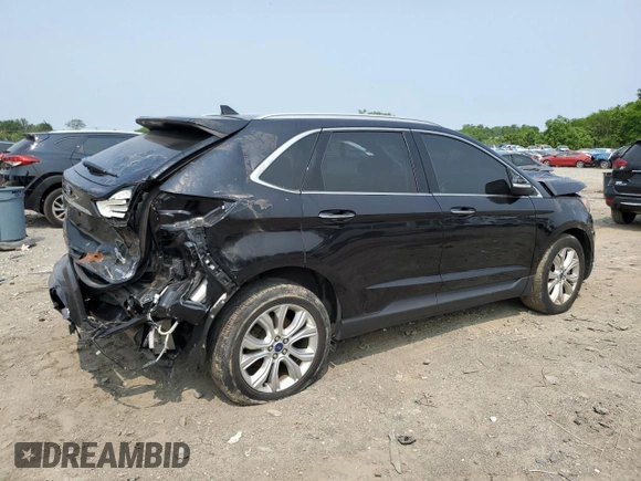 2020 Ford Edge Titanium z VIN 2FMPK4K97LBA56544, wystawiony jako Copart lot #59314005 z przebiegiem 84 861 mil mil oraz Czysty tytuł • Clean title. Historia ofert i sprzedaży dostępna na DreamBid. Obrazek 3.
