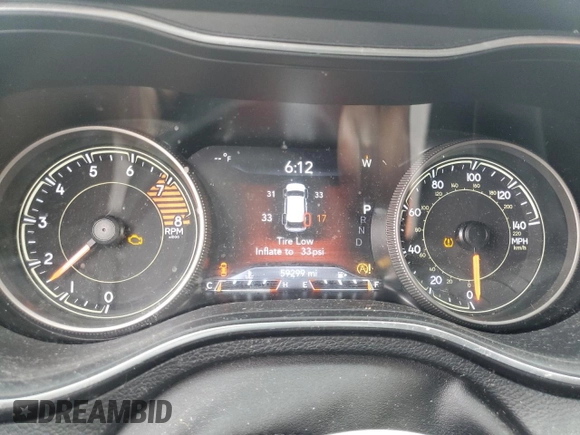 2019 Jeep Cherokee Limited with VIN 1C4PJMDX2KD409798, listed as a Copart auction lot 56913685 with 59,299 mi miles and Salvage title. Bid and sale history available at DreamBid. Image 9.