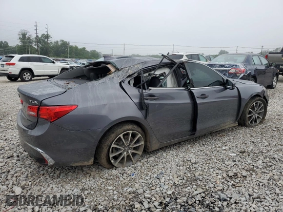 2020 Acura TLX with VIN 19UUB2F37LA001803, listed as a Copart auction lot 63203614 with 0 mi miles and Non Repairable. Bid and sale history available at carsss.com. Image 3.