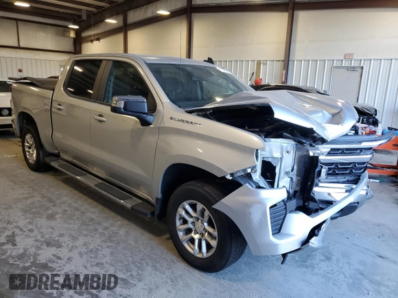 2022 Chevrolet Silverado 1500 LT with VIN 1GCPACEK9NZ503679, listed as a Copart auction lot 81778704 with 22,644 mi miles and Salvage Title. Bid and sale history available at carsss.com. Image 4.