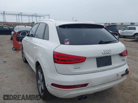 2015 Audi Q3 Premium Plus with VIN WA1EFCFS2FR008193, listed as a IAAI auction lot 42301074 with 102,878 mi miles and . Bid and sale history available at DreamBid. Image 3.