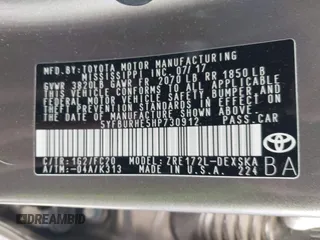 2017 Toyota Corolla L z VIN 5YFBURHE5HP730912, wystawiony jako IAAI lot #41610019 z przebiegiem 61 440 mil mil oraz . Historia ofert i sprzedaży dostępna na DreamBid. Obrazek 9.
