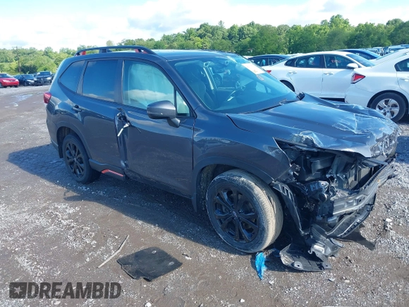 2021 Subaru Forester Special Sports with VIN JF2SKARC8MH583089, listed as a IAAI auction lot 42333736 with 28,406 mi miles and . Bid and sale history available at DreamBid. Image 1.