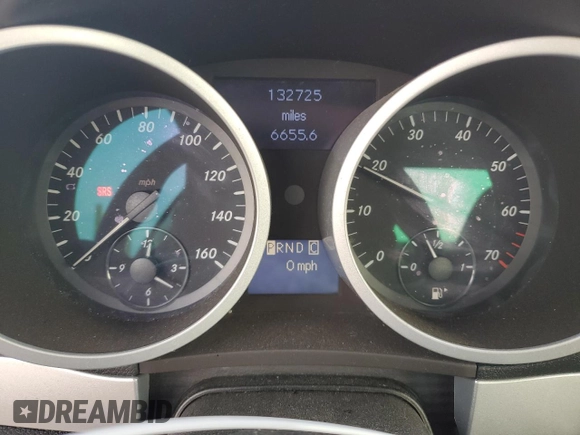 2007 Mercedes-Benz SLK 350 with VIN WDBWK56F57F134005, listed as a Copart auction lot 42755005 with 132,725 mi miles and Salvage title. Bid and sale history available at DreamBid. Image 9.