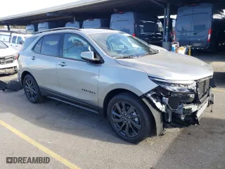2024 Chevrolet Equinox RS with VIN 3GNAXMEG8RS235949, listed as a Copart auction lot 76838814 with 2,170 mi miles and Salvage Title. Bid and sale history available at carsss.com. Image 4.