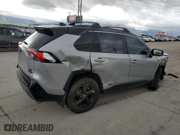 2021 Toyota RAV4 Hybrid XSE with VIN 4T3E6RFV2MU016441, listed as a Copart auction lot 57090975 with 69,304 mi miles and Salvage title. Bid and sale history available at DreamBid. Image 3.