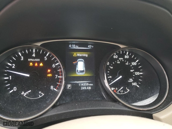 2015 Nissan Rogue SV with VIN KNMAT2MV7FP552110, listed as a Copart auction lot 49911775 with 114,359 mi miles and Salvage Title. Bid and sale history available at carsss.com. Image 9.