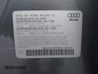 2012 Audi Q5 Premium Plus z VIN WA1LFAFP0CA123019, wystawiony jako IAAI lot #42439541 z przebiegiem 188 588 mil mil oraz . Historia ofert i sprzedaży dostępna na DreamBid. Obrazek 9.