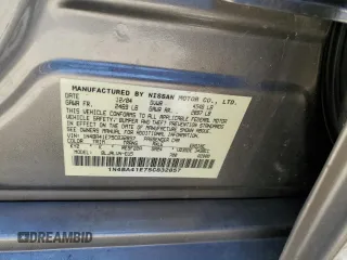 2005 Nissan Maxima 3.5 SL with VIN 1N4BA41E75C832857, listed as a Copart auction lot 65464364 with 165,954 mi miles and Salvage Title. Bid and sale history available at carsss.com. Image 12.