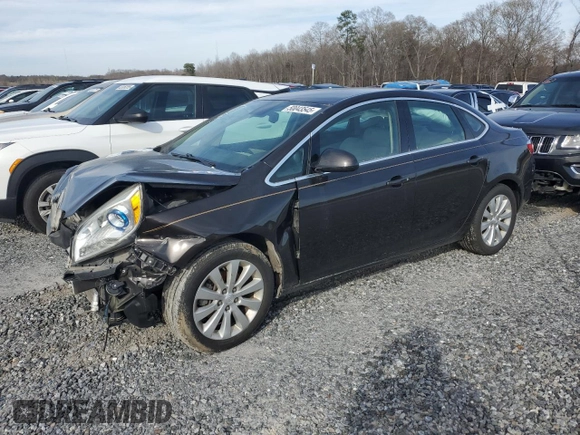 2015 Buick Verano with VIN 1G4PP5SK9F4214326, listed as a Copart auction lot 50043545 with 92,580 mi miles and Salvage Title. Bid and sale history available at carsss.com. Image 1.