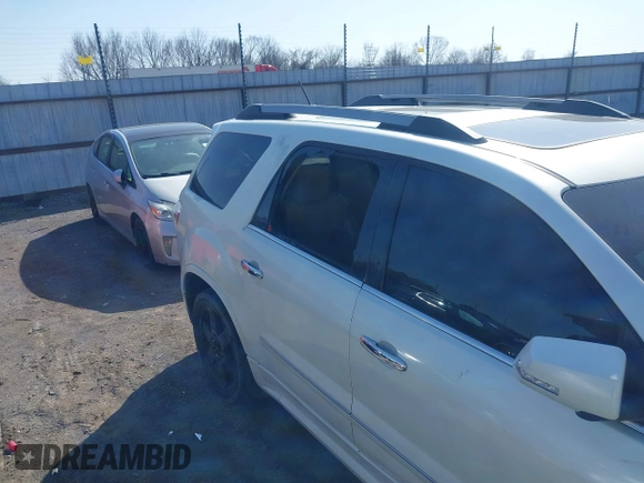 2011 GMC Acadia Denali with VIN 1GKKRTED4BJ368730, listed as a IAAI auction lot 41787329 with 193,777 mi miles and . Bid and sale history available at DreamBid. Image 6.